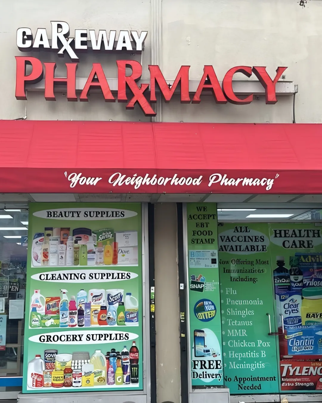 Smiling pharmacist ready to help with medications